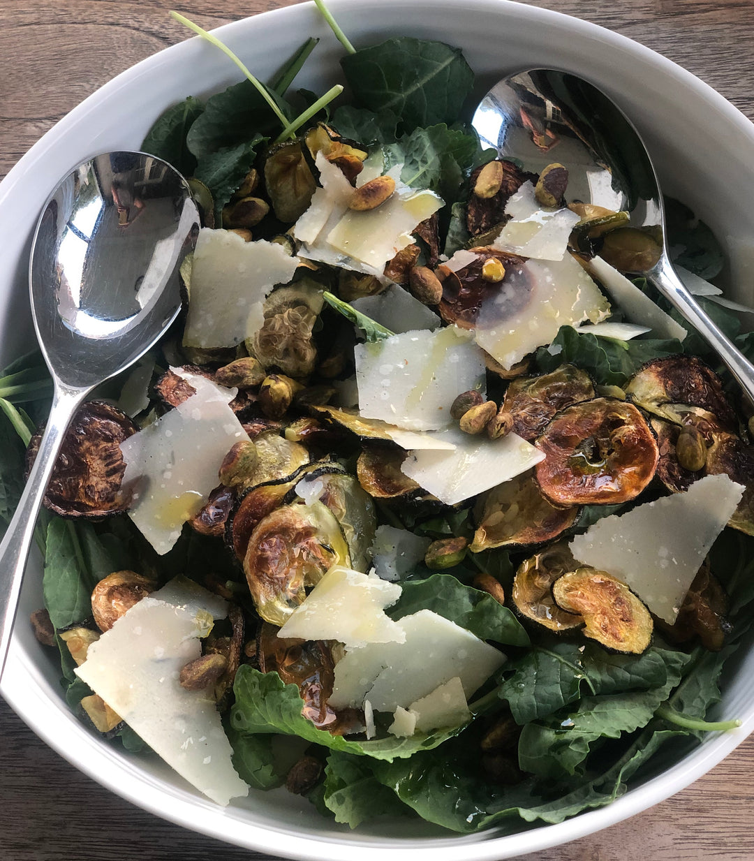 Zucchini & hazelnut salad